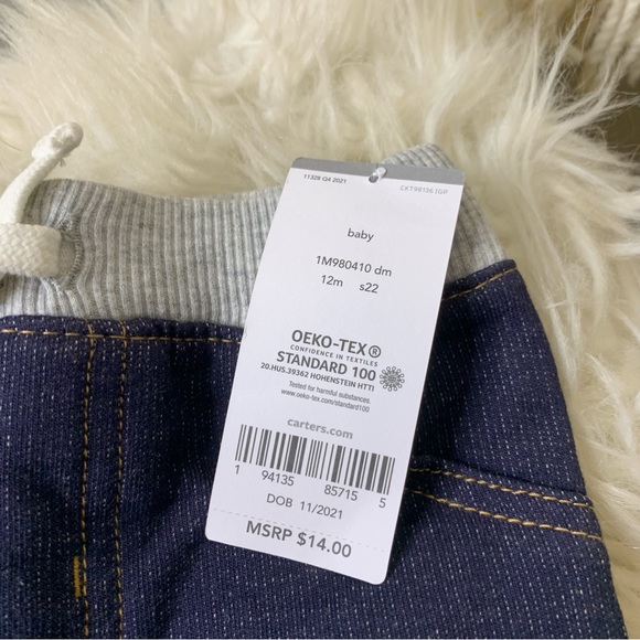 Carters Baby Pull On Pants 12M - Picture 3 of 6